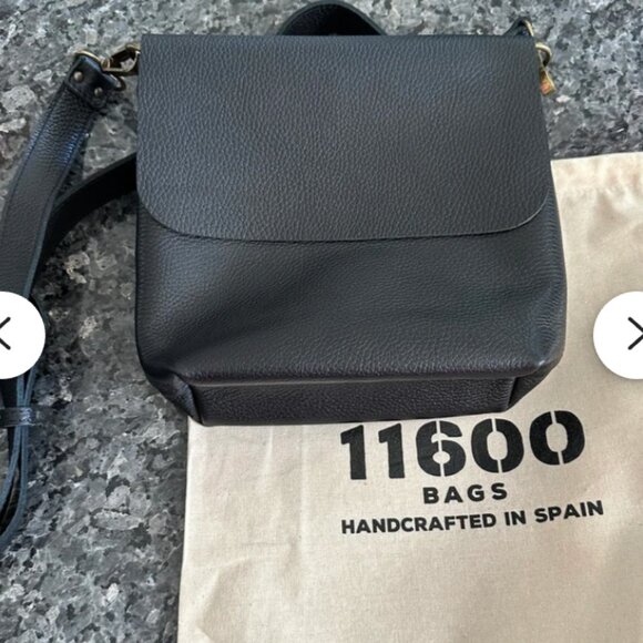 Genuine Leather Crossbody Satchel Bag - Picture 3 of 7